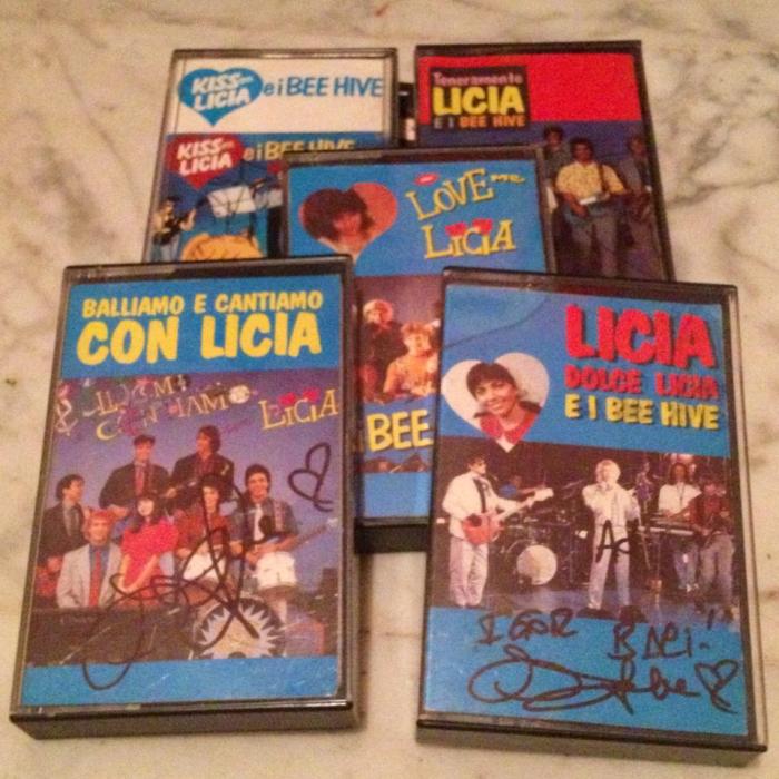 cristina d'avena autografo cassette licia