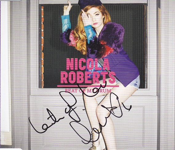nicola roberts SIGNED BEAT OF MY DRUM